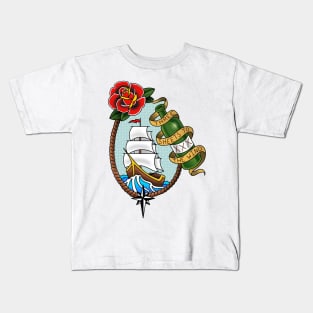 Three Sheets to the Wind Kids T-Shirt